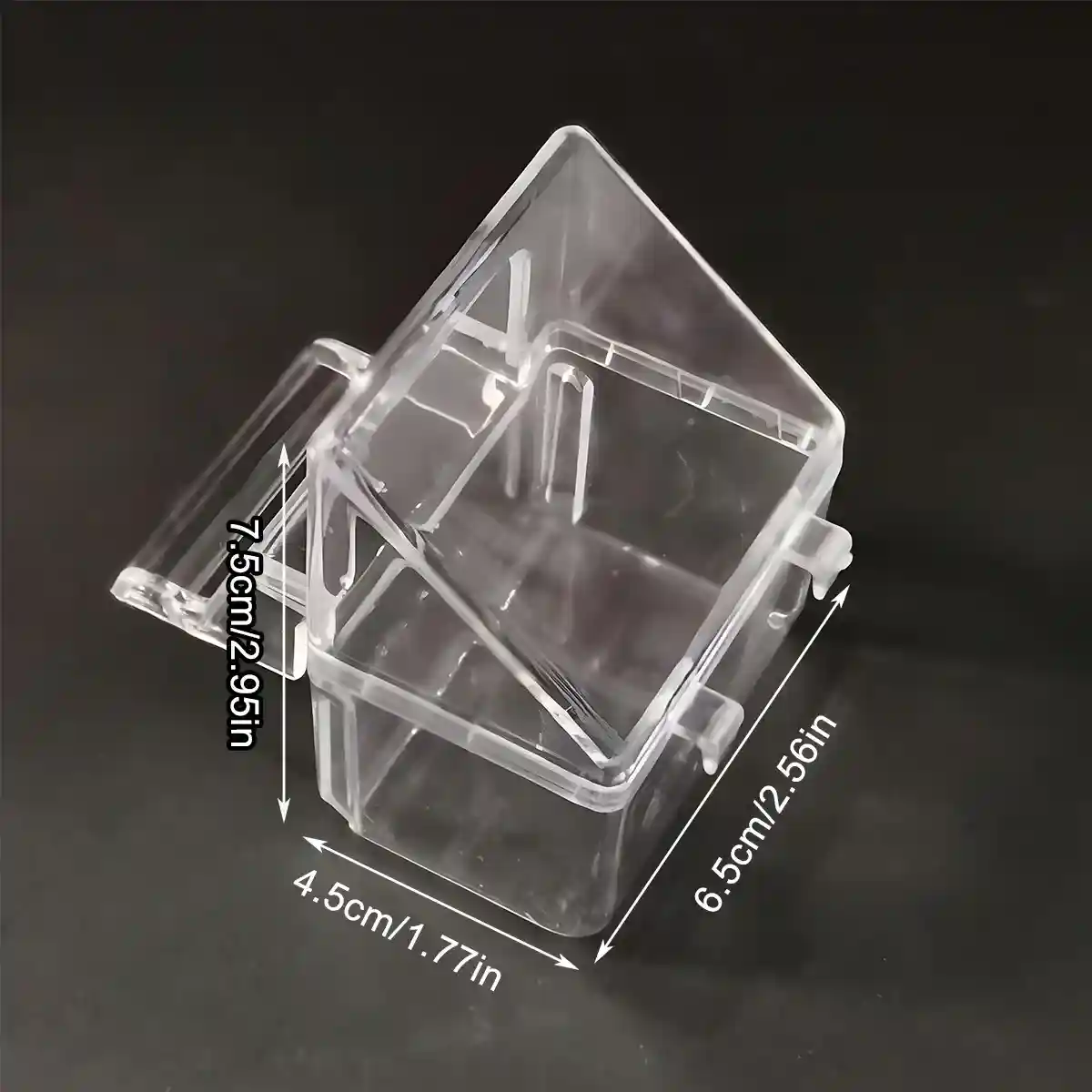 Transparent Plastic Birdcage Food Water Cup Anti-Splash Feeder Bowl - Image 3