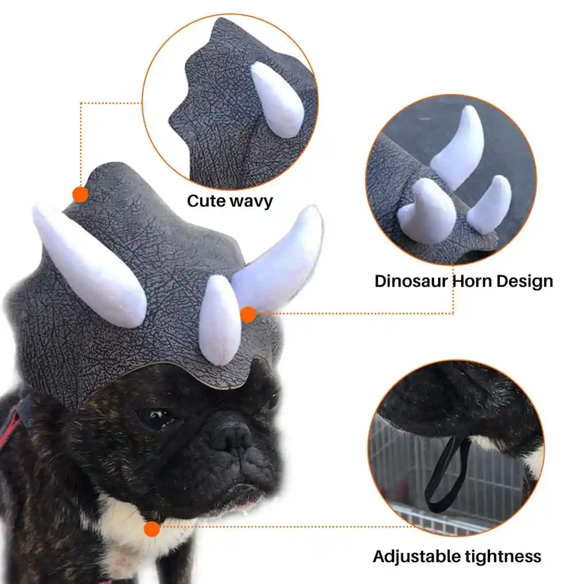 Triceratops Dog Costume Hat - Image 6