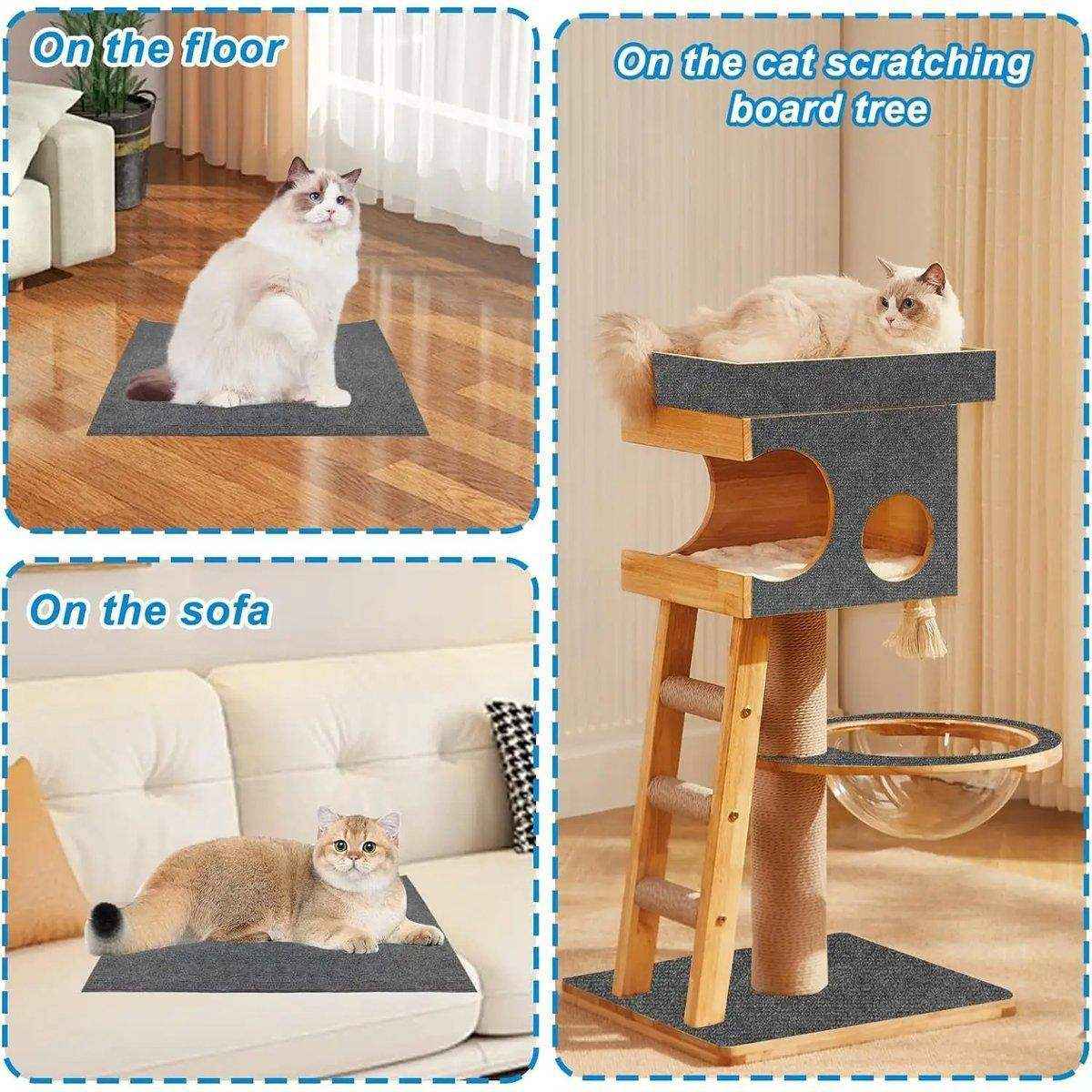 Trimmable Self Adhesive Carpet Pad for Cat Tree Stands Scratching Post Furniture - Image 10