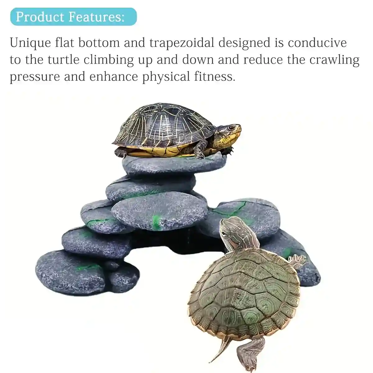 Turtle Basking Platform Aquarium Climbing Rock Decoration - Image 6