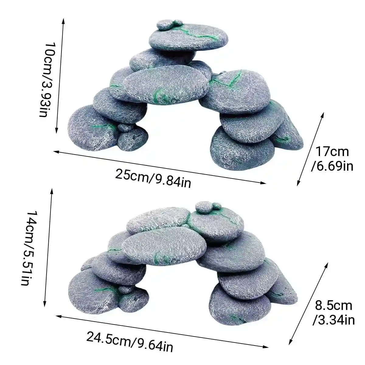 Turtle Basking Platform Aquarium Climbing Rock Decoration - Image 7