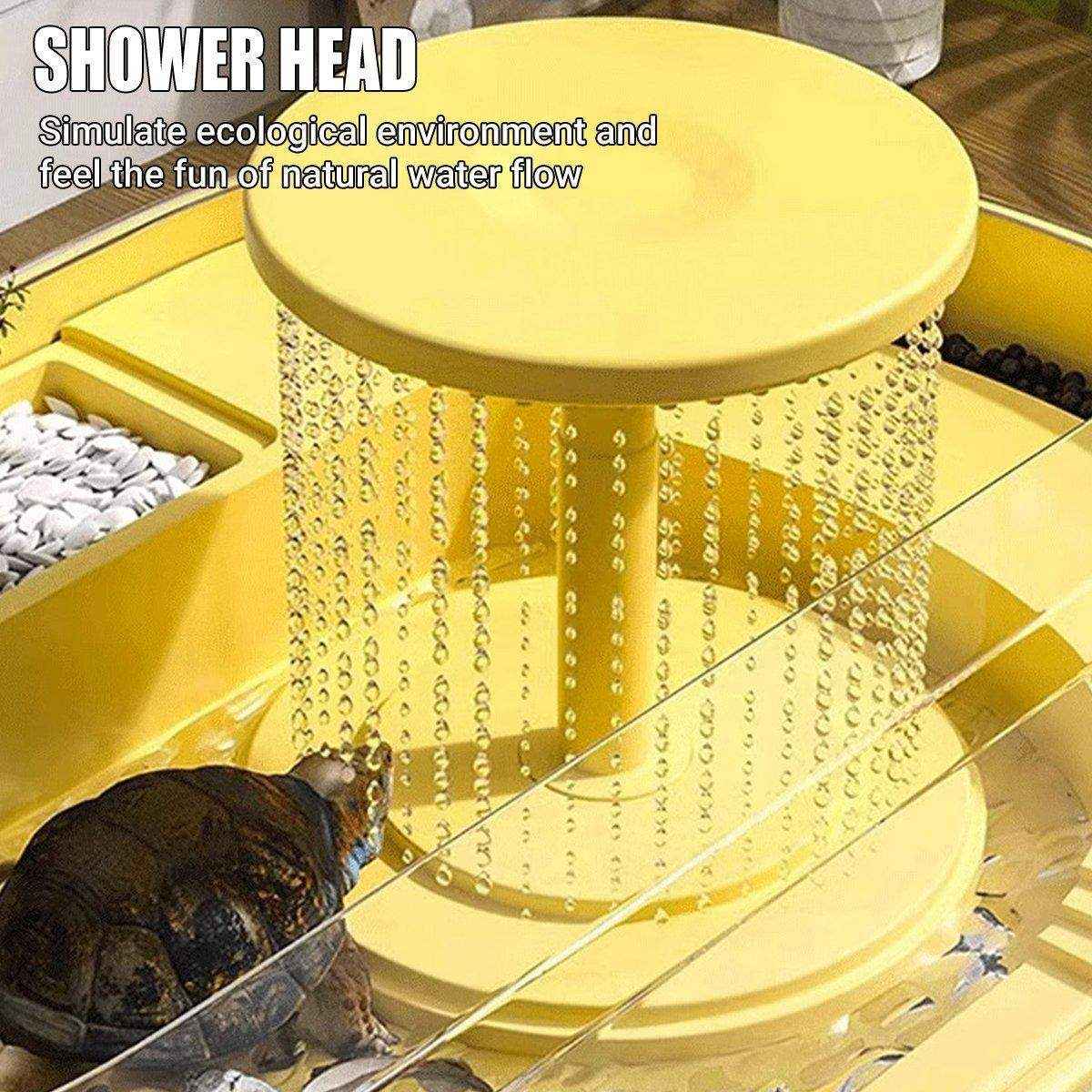 Turtle Special Feeding Tank Sunset Small Ecological Tank Feeding Box Landscape Filter - Image 12