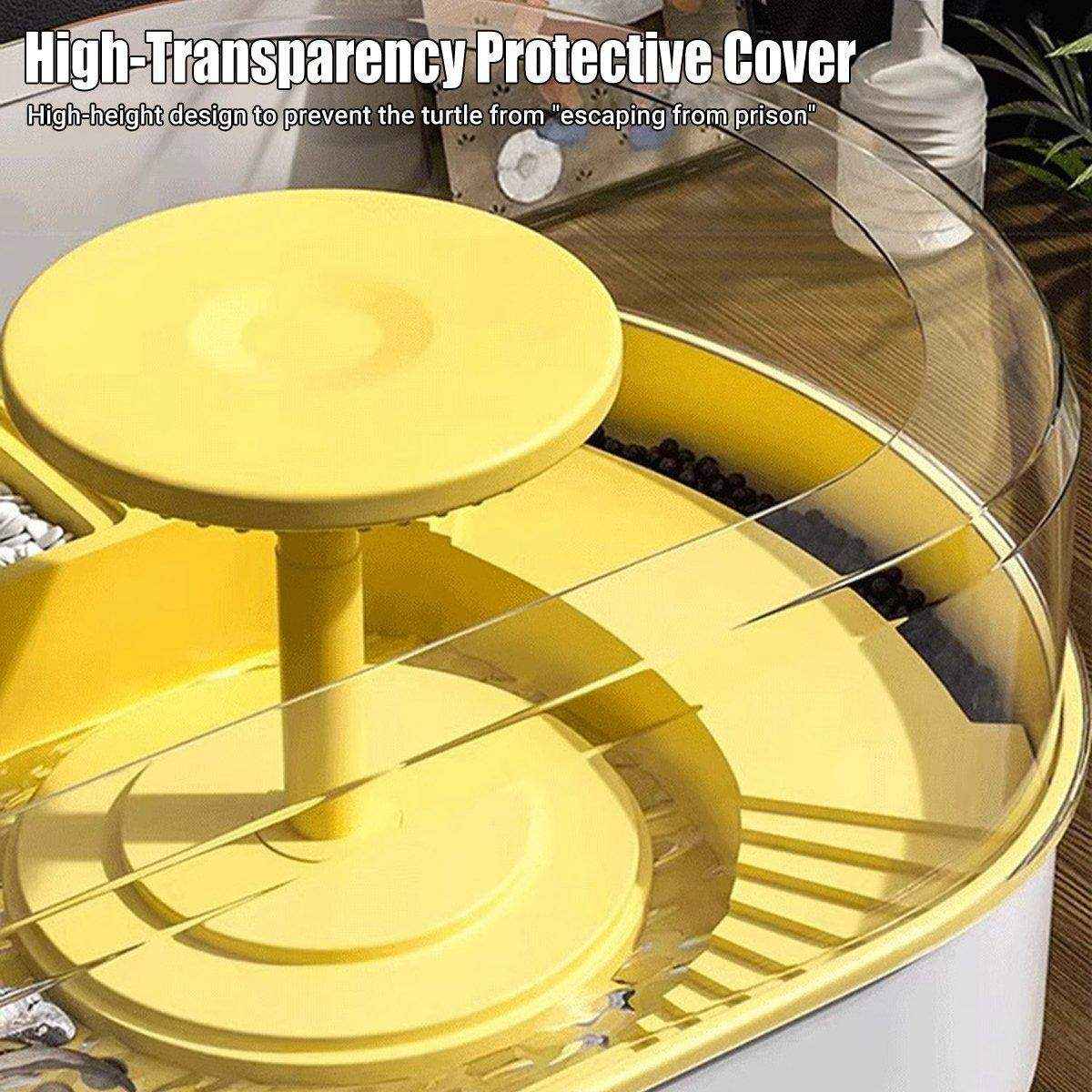 Turtle Special Feeding Tank Sunset Small Ecological Tank Feeding Box Landscape Filter - Image 6