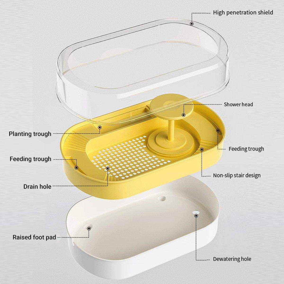 Turtle Special Feeding Tank Sunset Small Ecological Tank Feeding Box Landscape Filter - Image 8