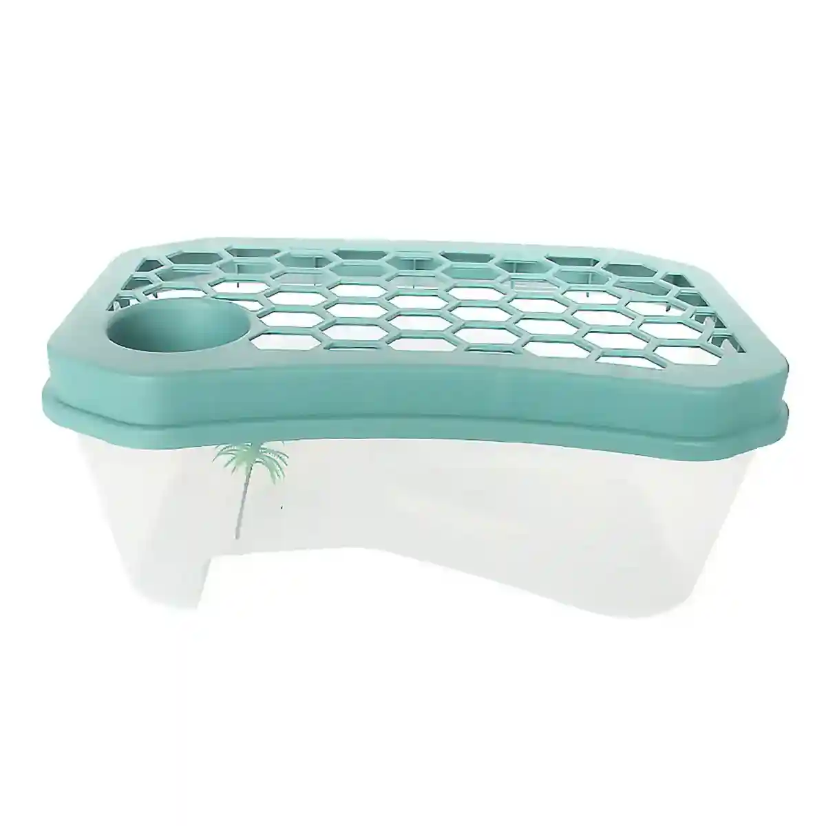 Breathable Turtle Tank Habitat with Basking Platform for Small Turtles - Image 5