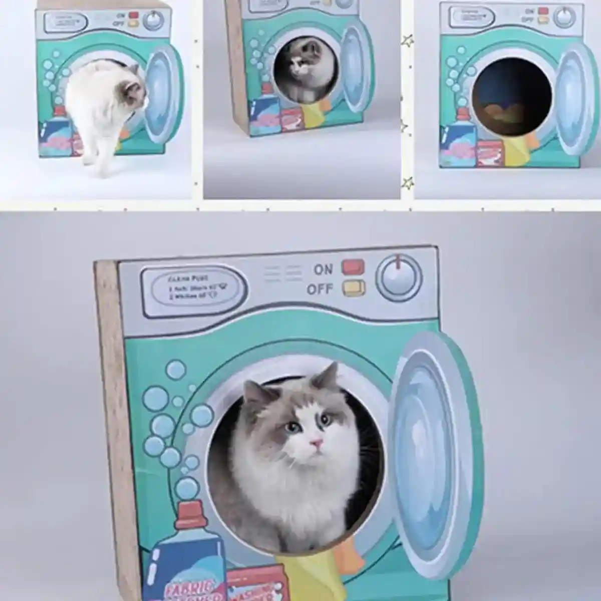 Two-Layer Cat House with Scratch Board Durable & Spacious Design - Image 9