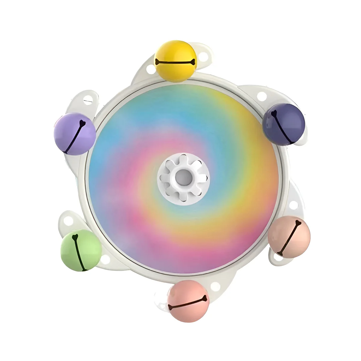 UFO Bird Cage Spinner Wheel Toy Interactive Bird Cage Accessory - Image 2