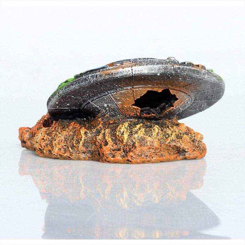 UFO Wreck Aquarium Decoration for Sci-Fi Inspired Fish Tanks - Image 12