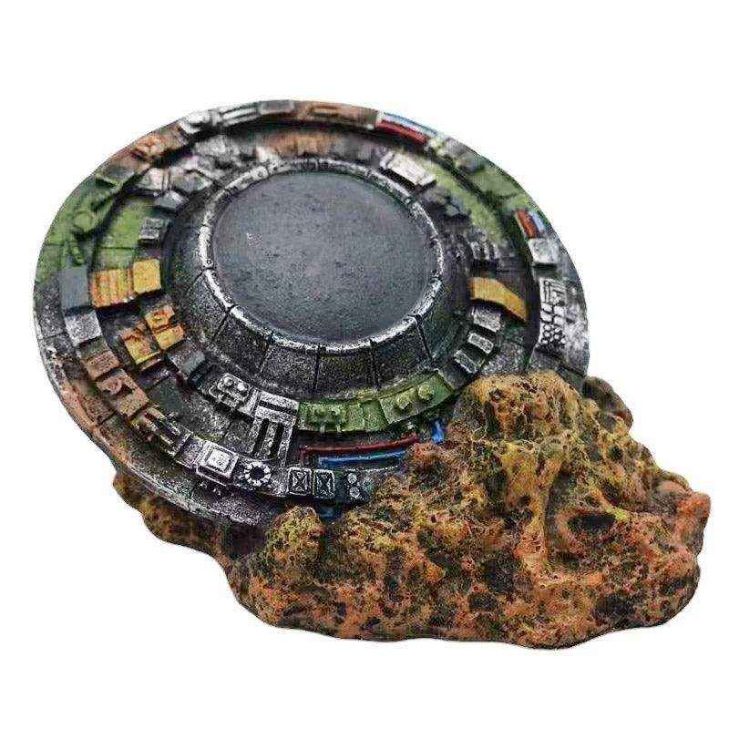 UFO Wreck Aquarium Decoration for Sci-Fi Inspired Fish Tanks - Image 2