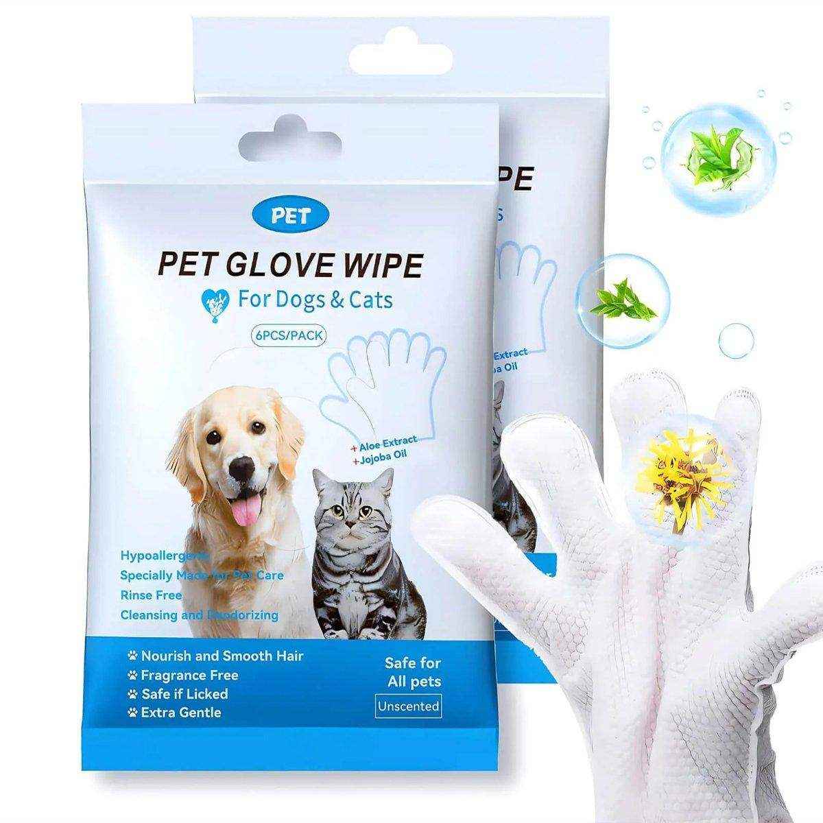 Cat Dog Cleaning Gloves Wipes Fur Disposable Glove Wipes Face Washing Grooming - Image 13