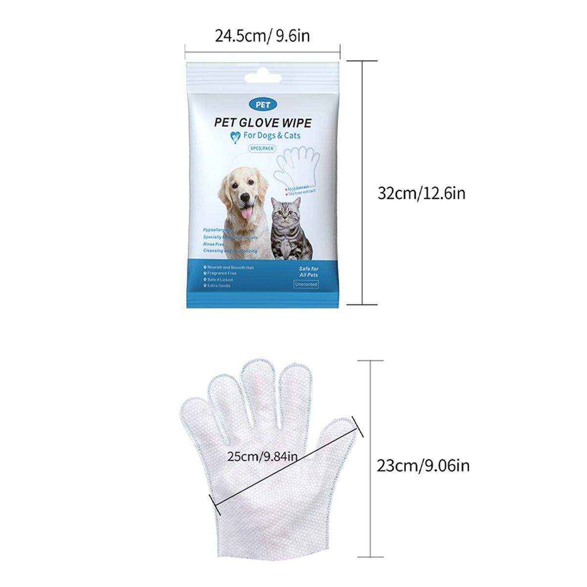 Cat Dog Cleaning Gloves Wipes Fur Disposable Glove Wipes Face Washing Grooming - Image 8