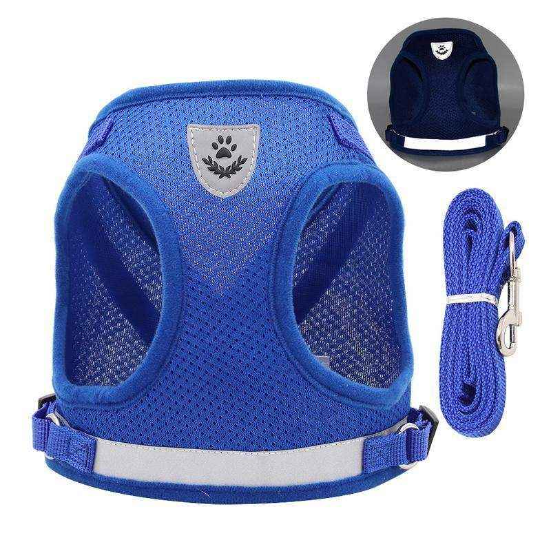 Reflective Dog Cat Pet Harness Leash Puppy Soft Adjustable  Vest Mesh Clothes - Image 10