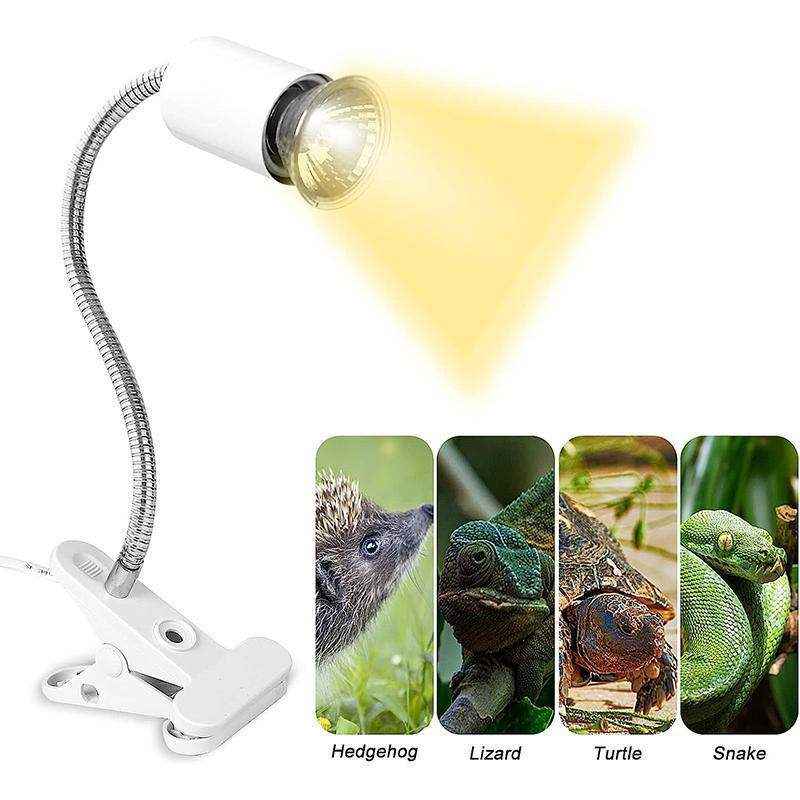 E27 Reptile Heating Light Turtle Lizard UVB + UVA Pet Heat Lamp Clip Holder - Image 9