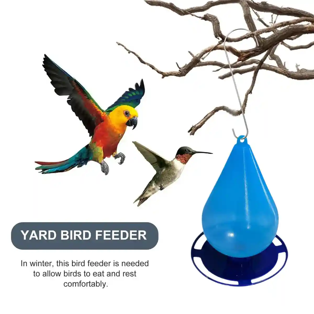 Versatile Hanging Bird Feeder for Yard Durable & Easy to Clean - Image 6