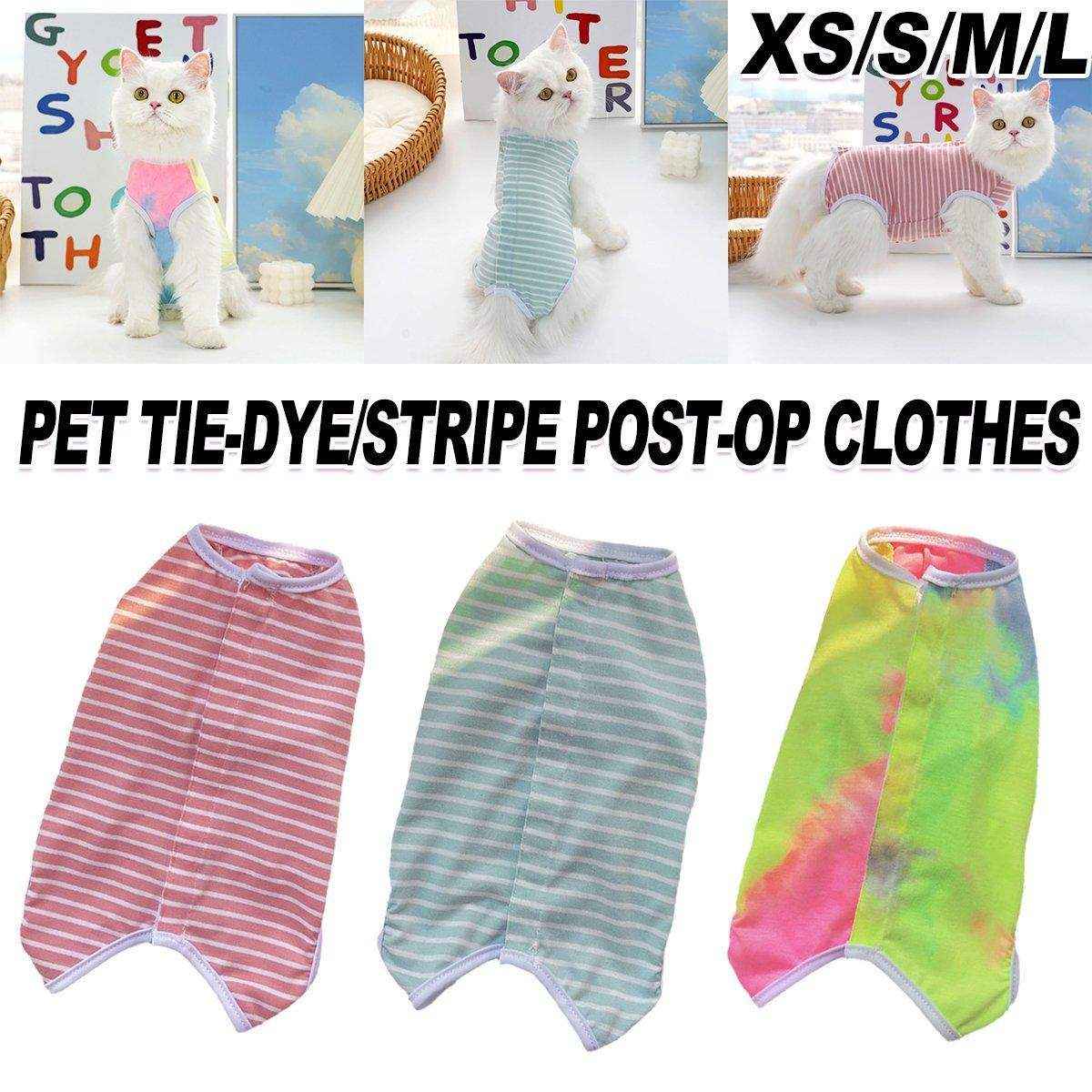 Pet Clothes Solid Color Striped Dog Cat Jumper Puppy Outfit - Image 2