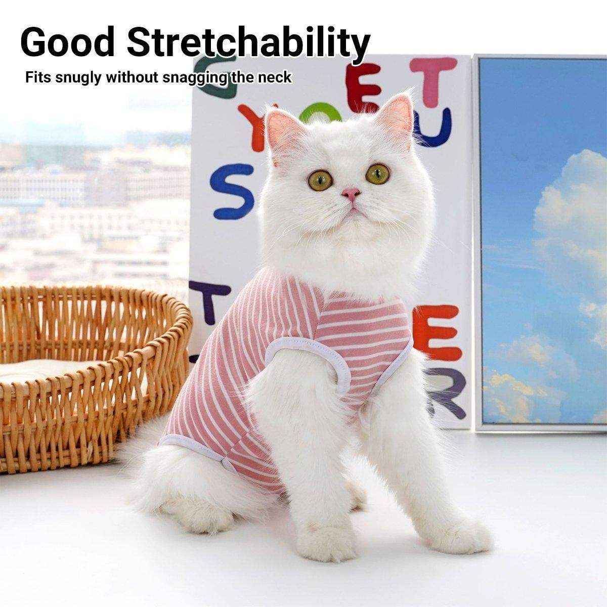 Pet Clothes Solid Color Striped Dog Cat Jumper Puppy Outfit - Image 4