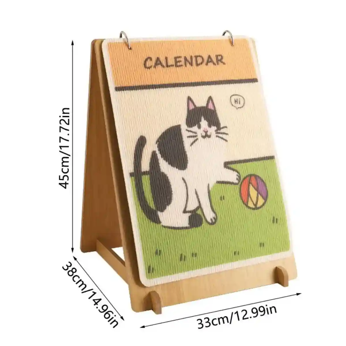 Vertical Calendar Cat Scratch Board Foldable Carpet Cat Scratcher - Image 3