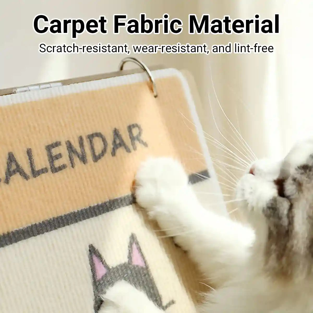 Vertical Calendar Cat Scratch Board Foldable Carpet Cat Scratcher - Image 7