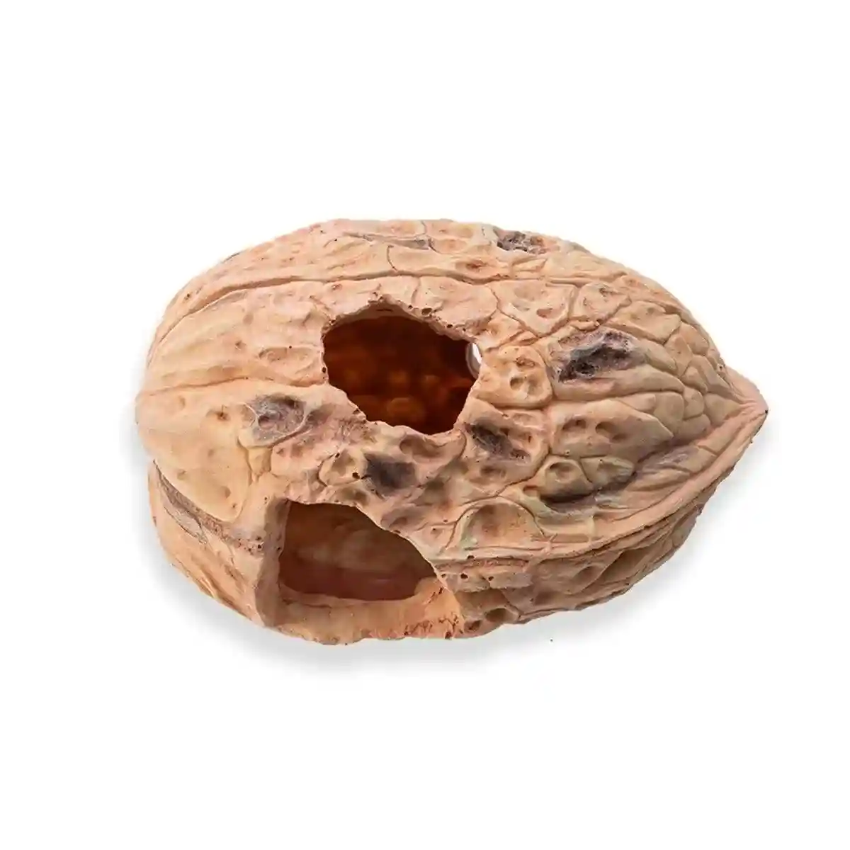 Walnut Reptile Hideout Cave for Lizards and Small Pets - Image 2