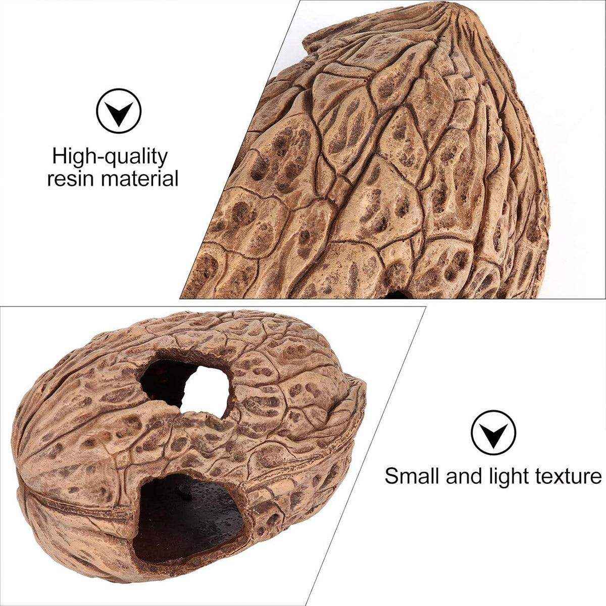 Walnut Reptile Hideout Cave for Lizards and Small Pets - Image 7