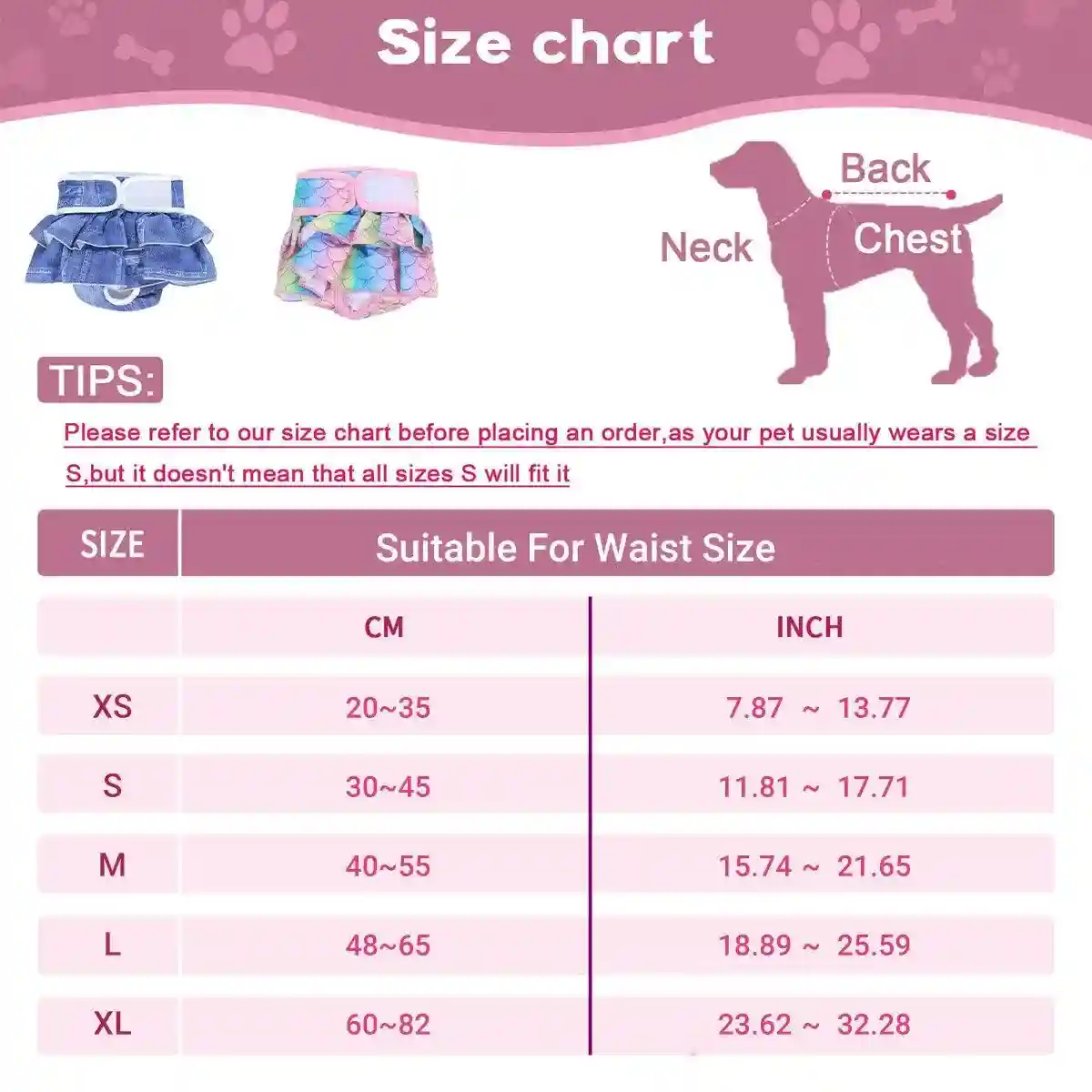Stylish Washable Dog Diapers Reusable Pet Sanitary Pants - Image 6
