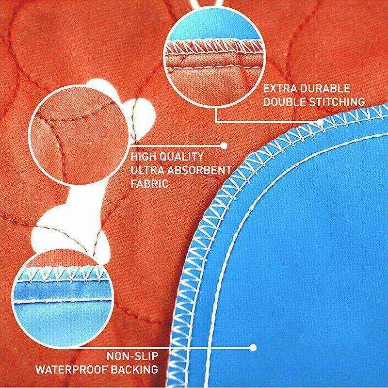 Washable Pet Dog Cat Puppy Training Pee Reusable Pads Cushion Bed Absorbent Mat - Image 3