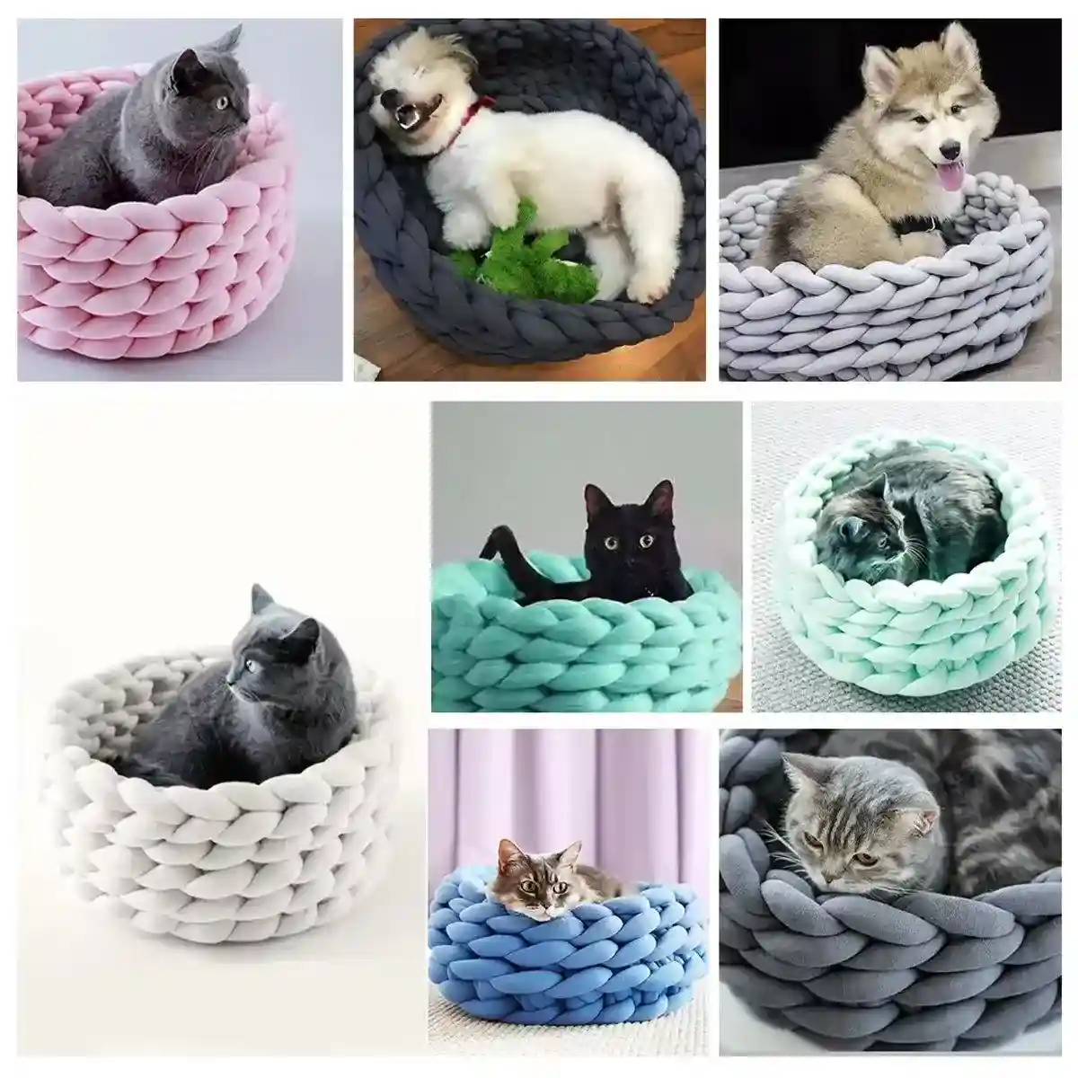 Washable Pet Litter Coarse Wool Dog Cat Litter Soft Comfortable Easy to Clean - Image 8