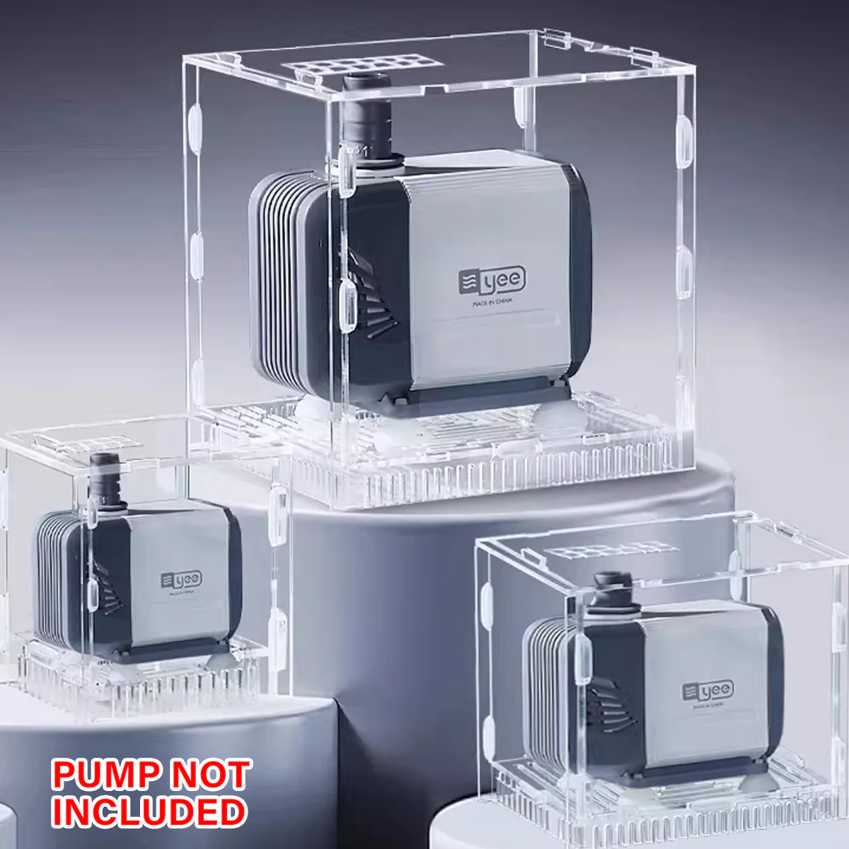 Water Pump Isolation Cover Clear Acrylic Protective Pump Box - Image 9