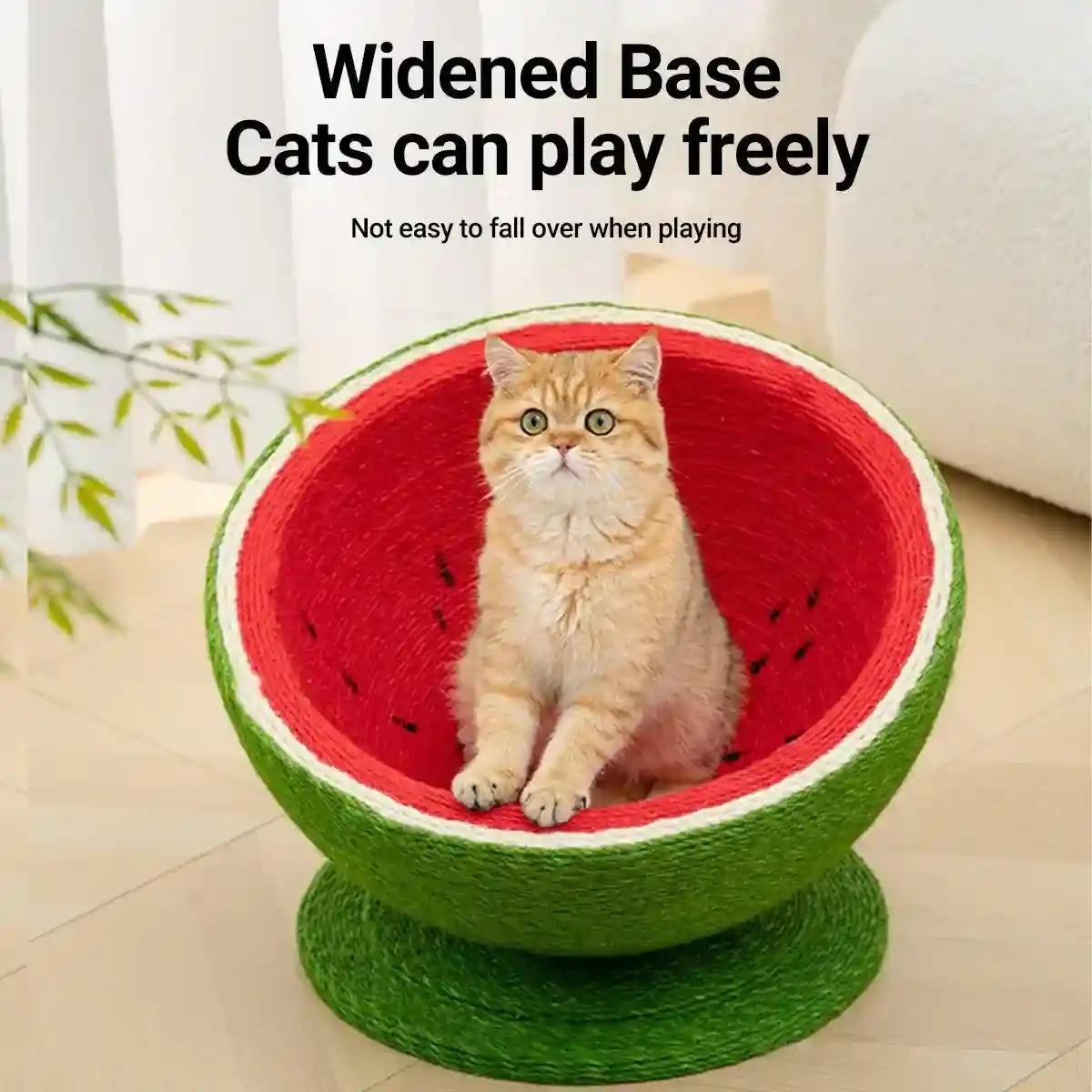 Watermelon Cat Scratching Pot Board Scratcher Toy for Cats Kitten - Image 13