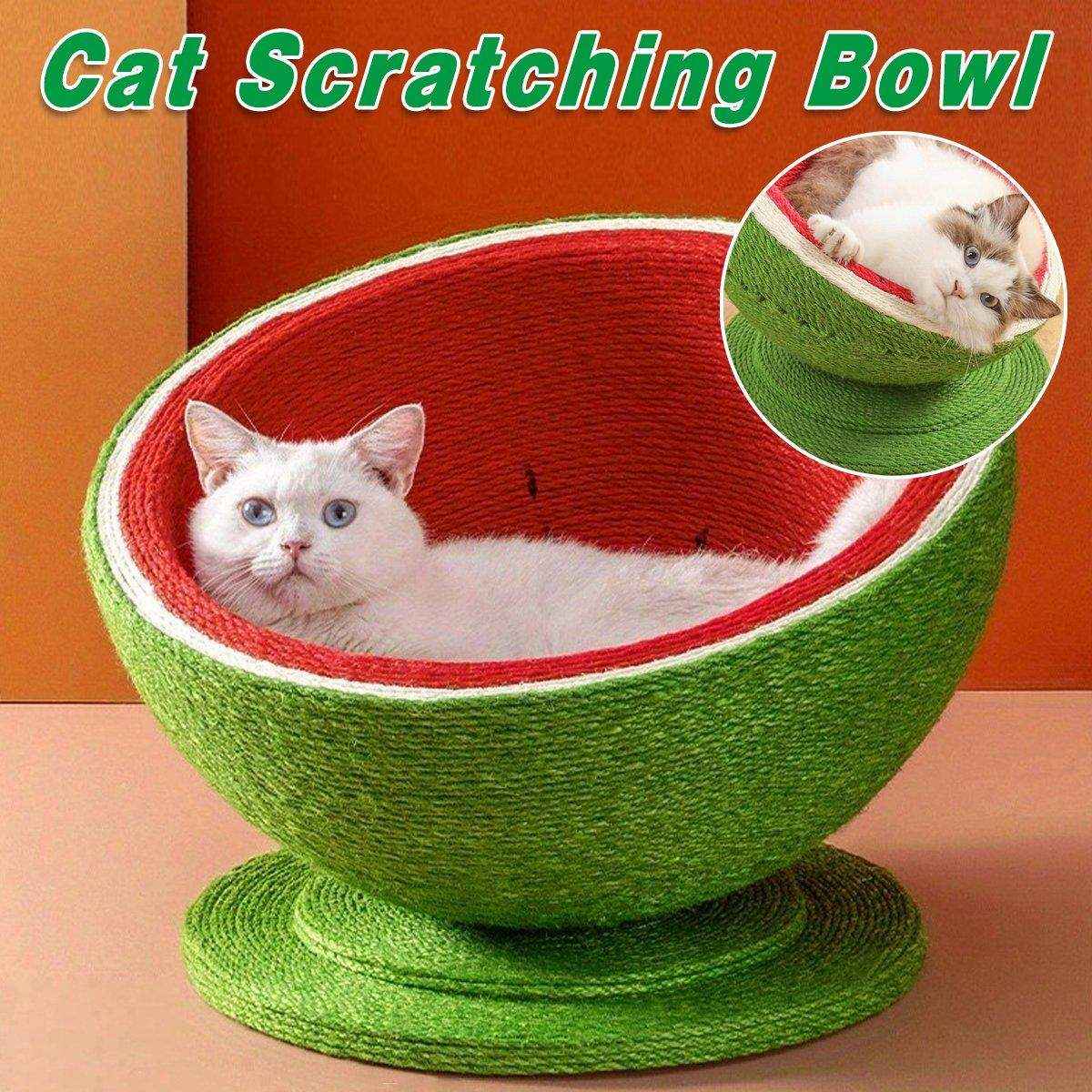 Watermelon Cat Scratching Pot Board Scratcher Toy for Cats Kitten - Image 2