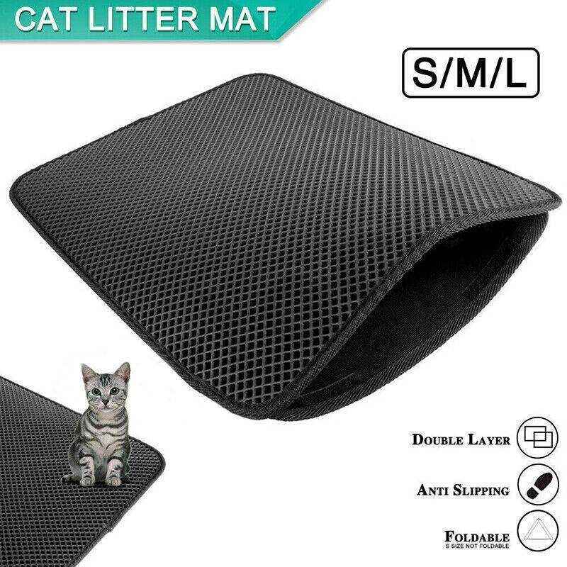 Foldable Double-Layer Cat Litter Mat 3 Sizes - Image 11