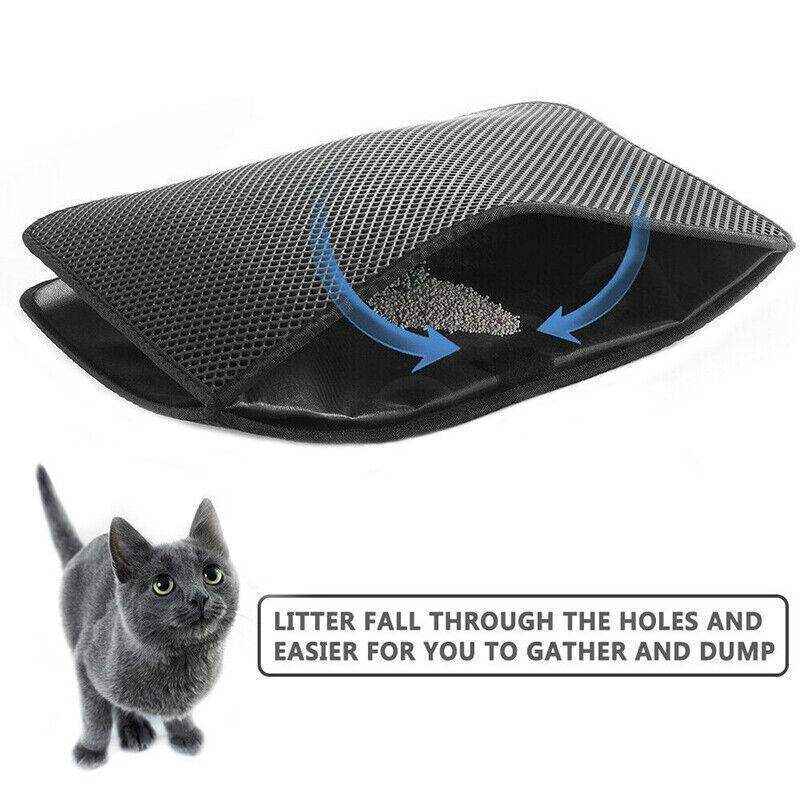Foldable Double-Layer Cat Litter Mat 3 Sizes - Image 12