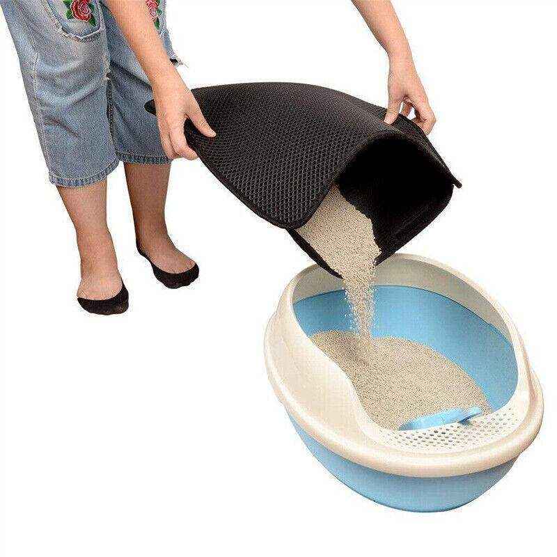 Foldable Double-Layer Cat Litter Mat 3 Sizes - Image 5