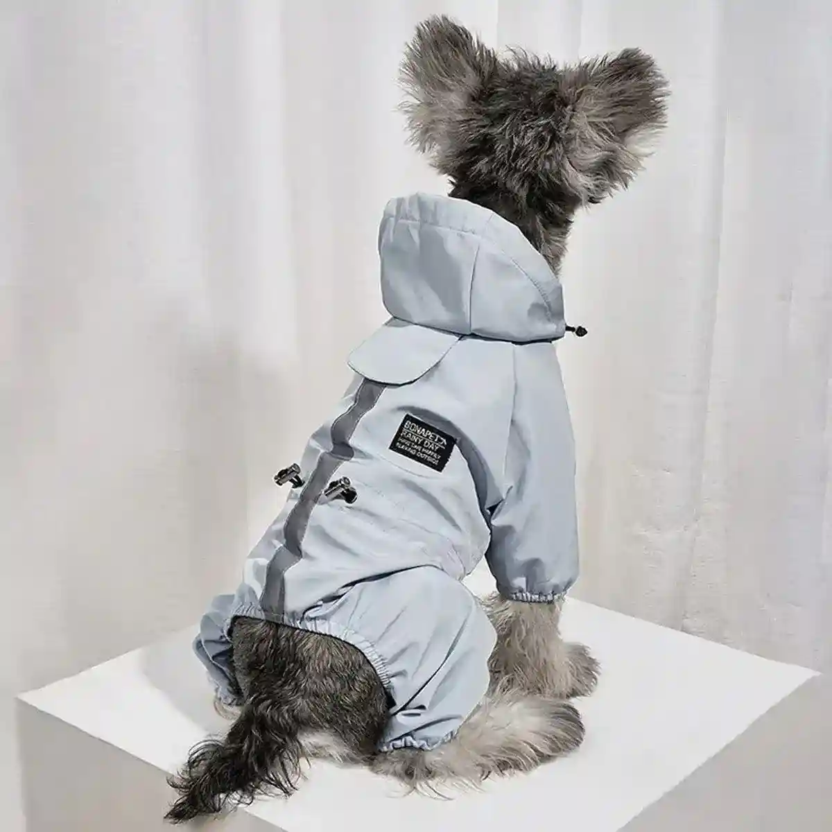Waterproof Reflective Pet Raincoat with Hood Dog Coat S-XXL - Image 10