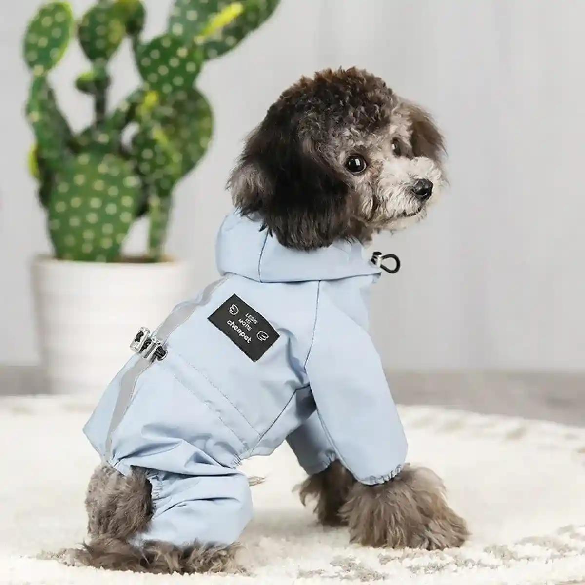 Waterproof Reflective Pet Raincoat with Hood Dog Coat S-XXL - Image 6