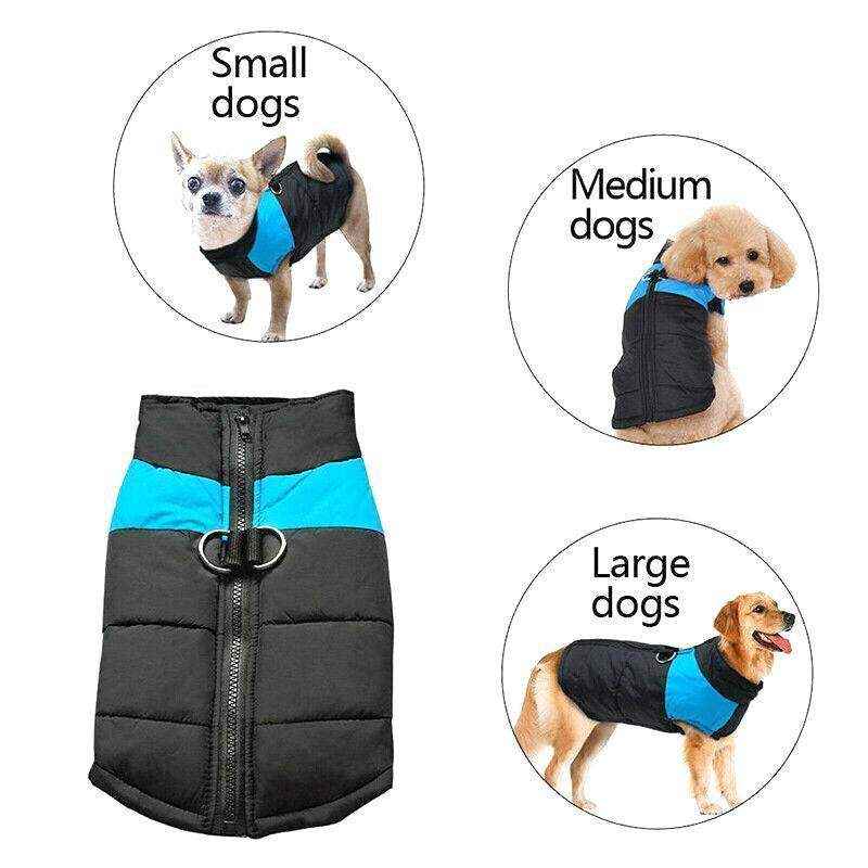 Warm Waterproof Large Dog Jacket - Padded Winter Coat for Pet Windbreaker Vest - Image 12