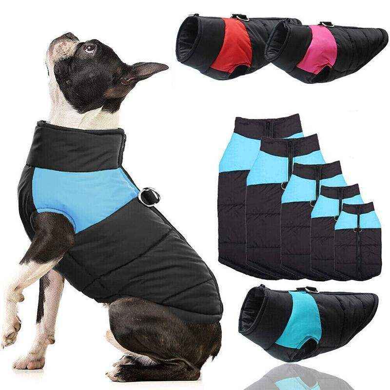 Warm Waterproof Large Dog Jacket - Padded Winter Coat for Pet Windbreaker Vest - Image 3