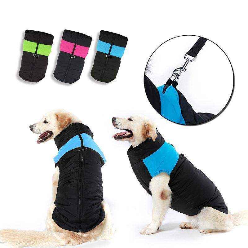 Warm Waterproof Large Dog Jacket - Padded Winter Coat for Pet Windbreaker Vest - Image 7