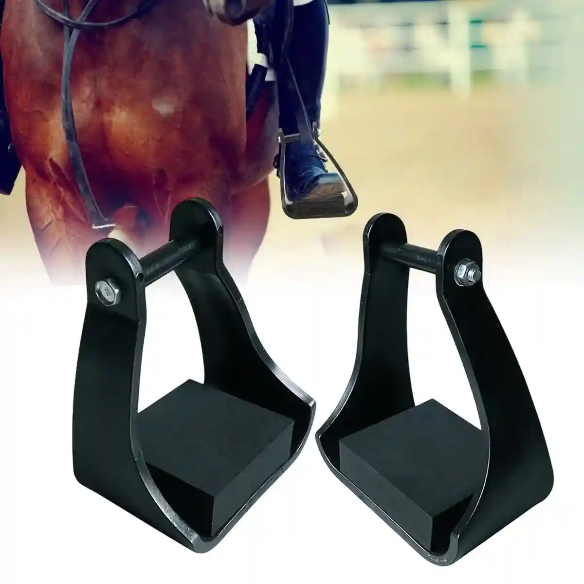 2PCS Lightweight Western Stirrup with Cushion Pads for Horse Riding - Image 9