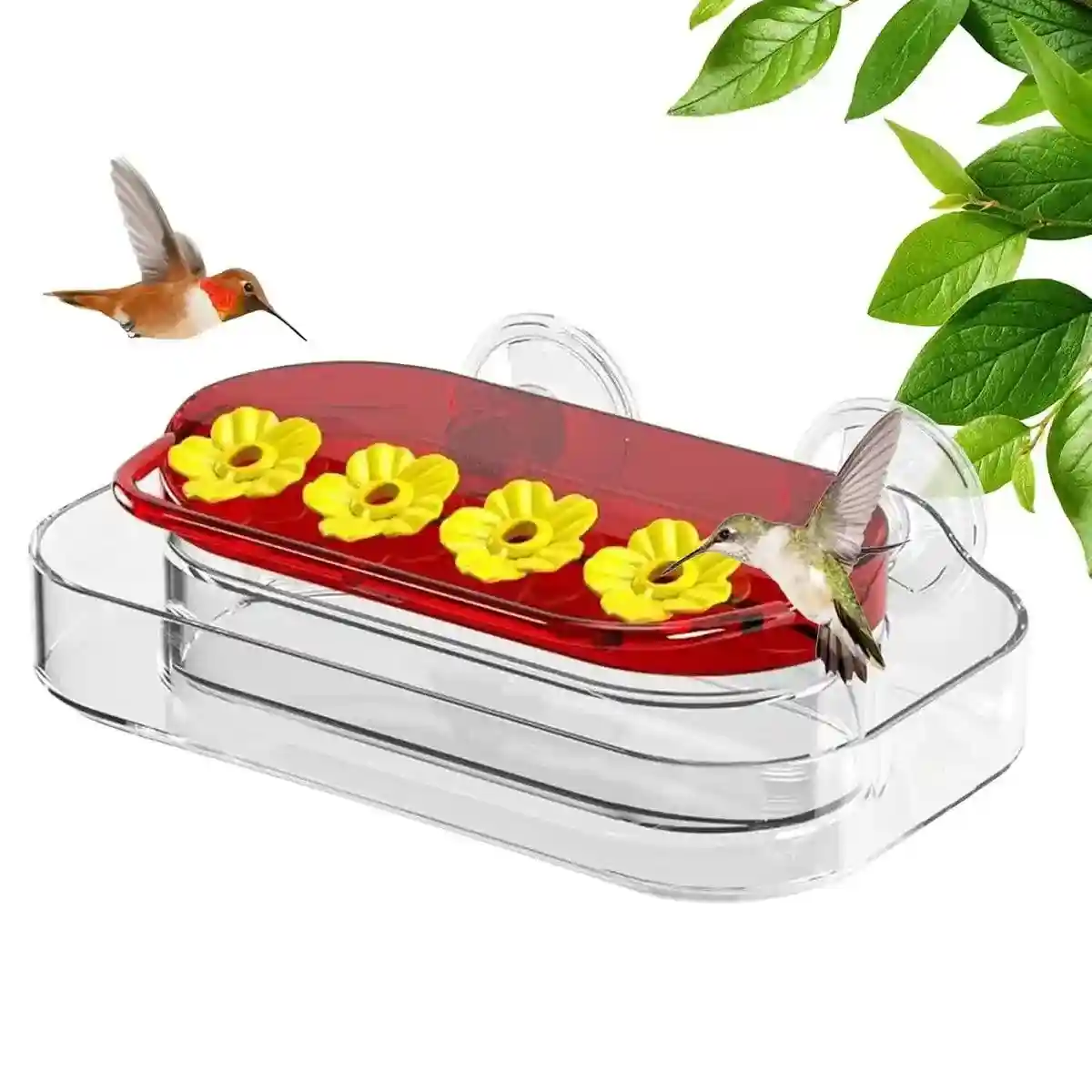Window Hummingbird Feeder 10oz Capacity with Suction Cup and Ant Moat - Image 11