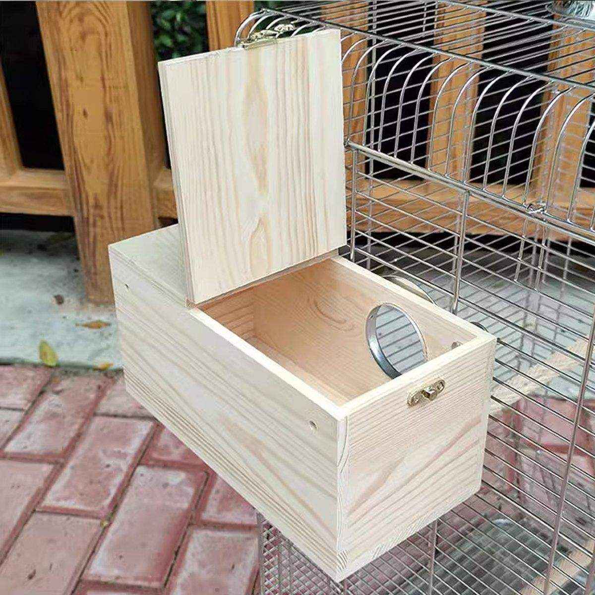 Wooden Bird Breeding Nest Box Bird House - Image 10
