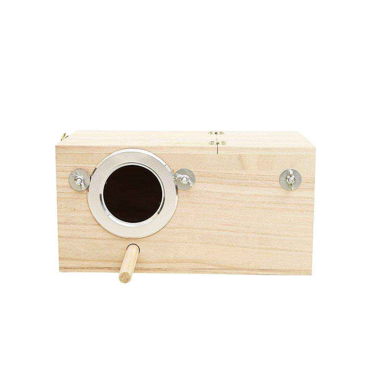 Wooden Bird Breeding Nest Box Bird House - Image 18