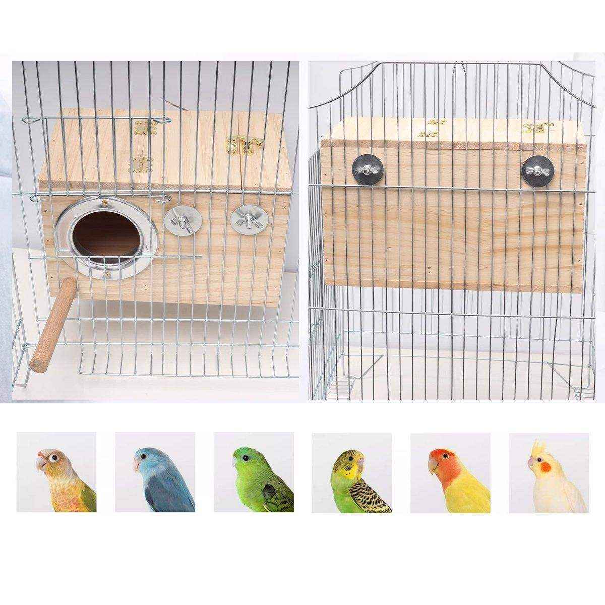 Wooden Bird Breeding Nest Box Bird House - Image 8