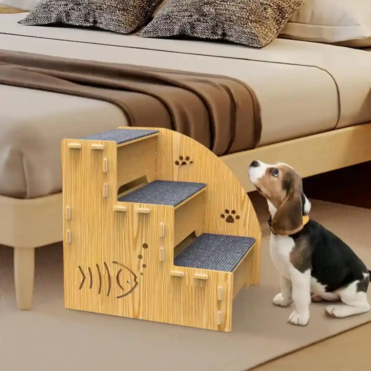 Wooden Cat Climbing Rack Disassembly Pet Climbing Ladder - Image 6