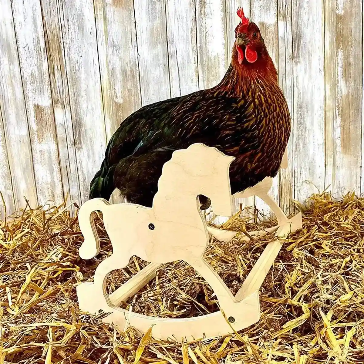 Wooden Chicken Stand Perch Poultry Pet Roosting Platform - Image 10