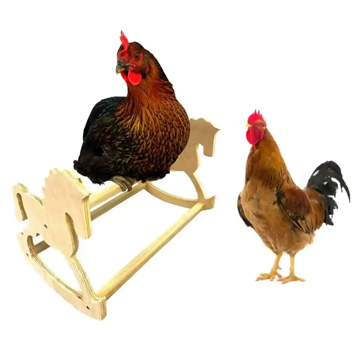 Wooden Chicken Stand Perch Poultry Pet Roosting Platform - Image 11