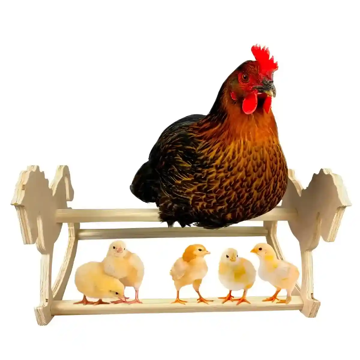 Wooden Chicken Stand Perch Poultry Pet Roosting Platform - Image 13