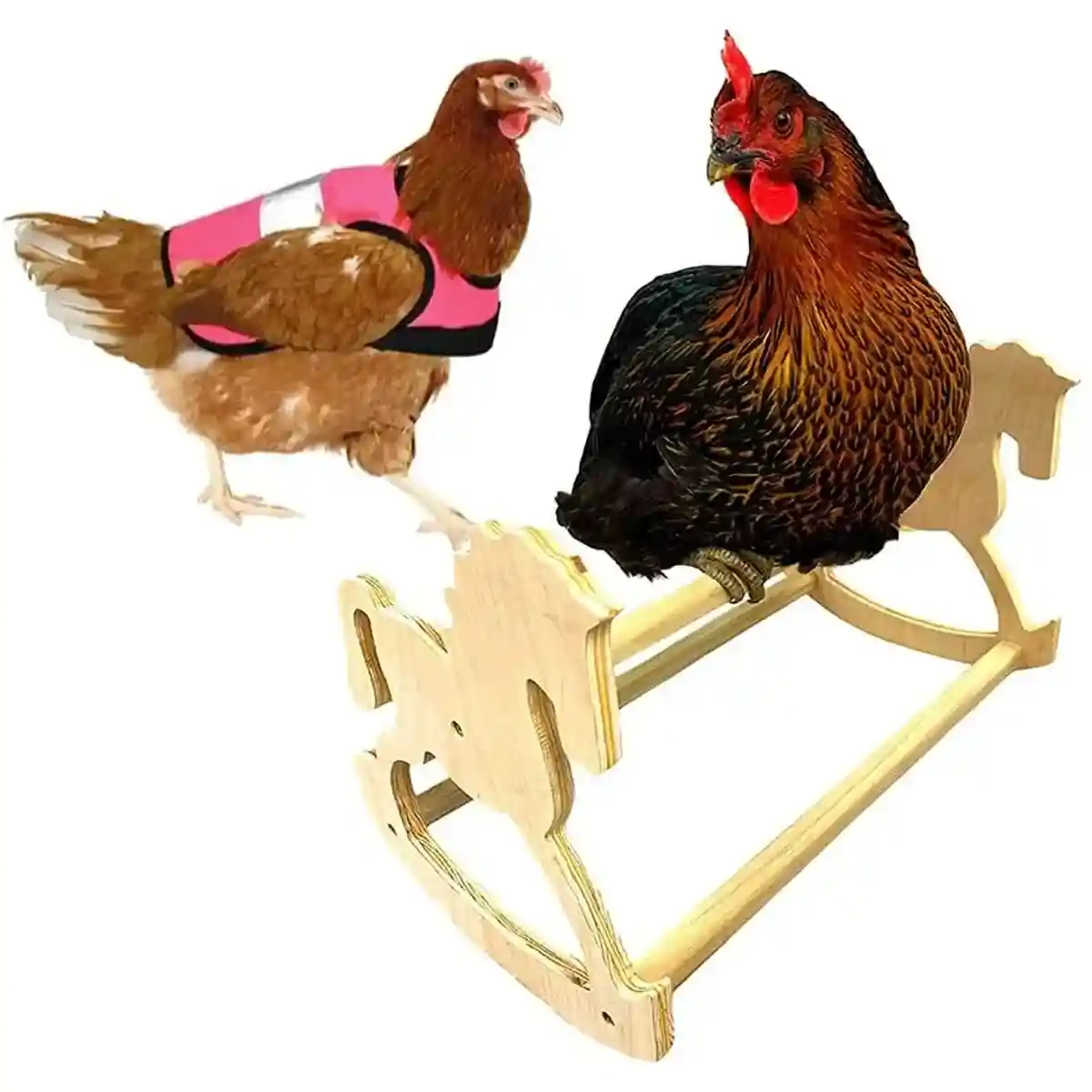 Wooden Chicken Stand Perch Poultry Pet Roosting Platform - Image 4