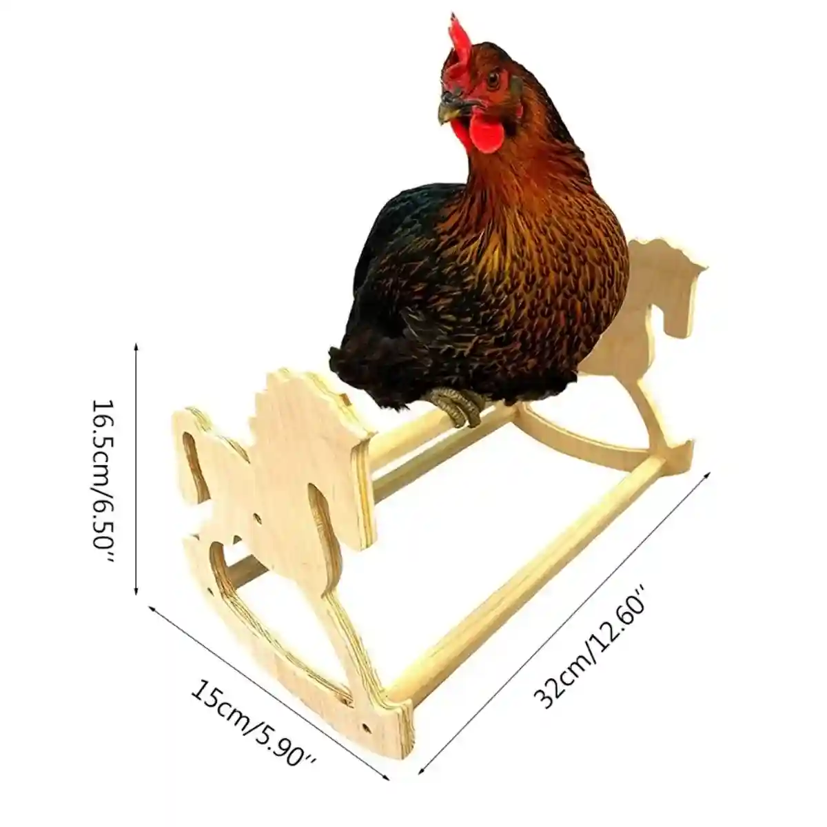 Wooden Chicken Stand Perch Poultry Pet Roosting Platform - Image 6