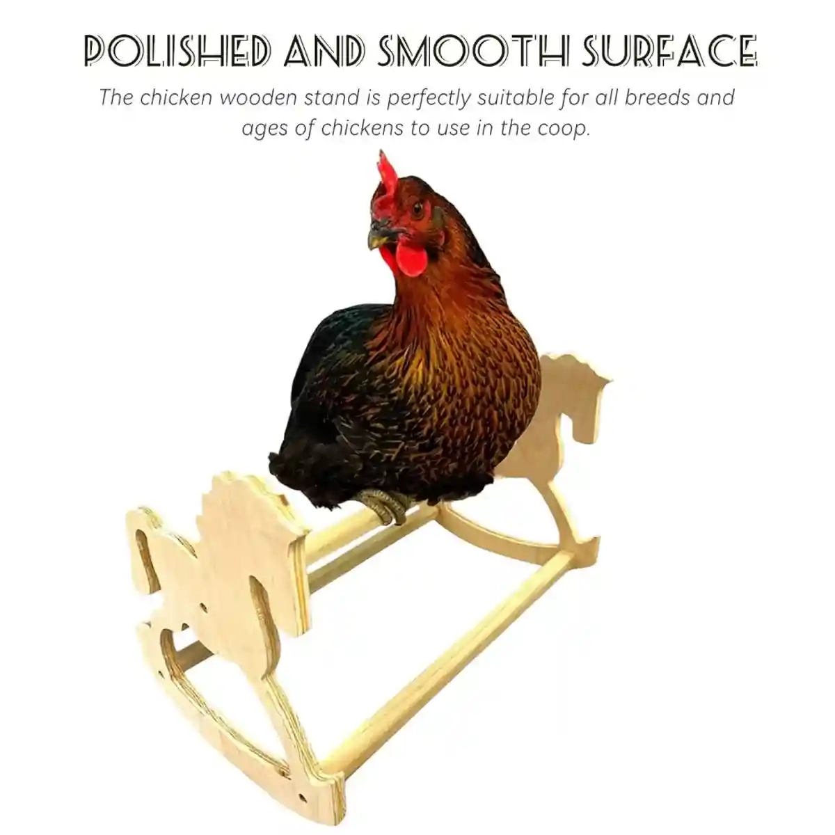 Wooden Chicken Stand Perch Poultry Pet Roosting Platform - Image 8